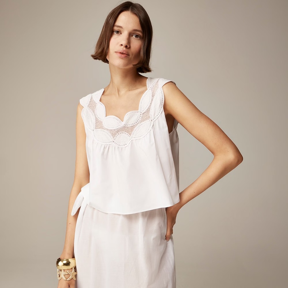 J. Crew Swingy Lace Top